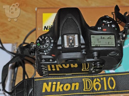 PoulaTo: Nikon D610 Body & Nikon 50mm f / 1.8D AF Nikkor Lens, μπαταρία, φορτιστή, τσάντα, τρίποδο